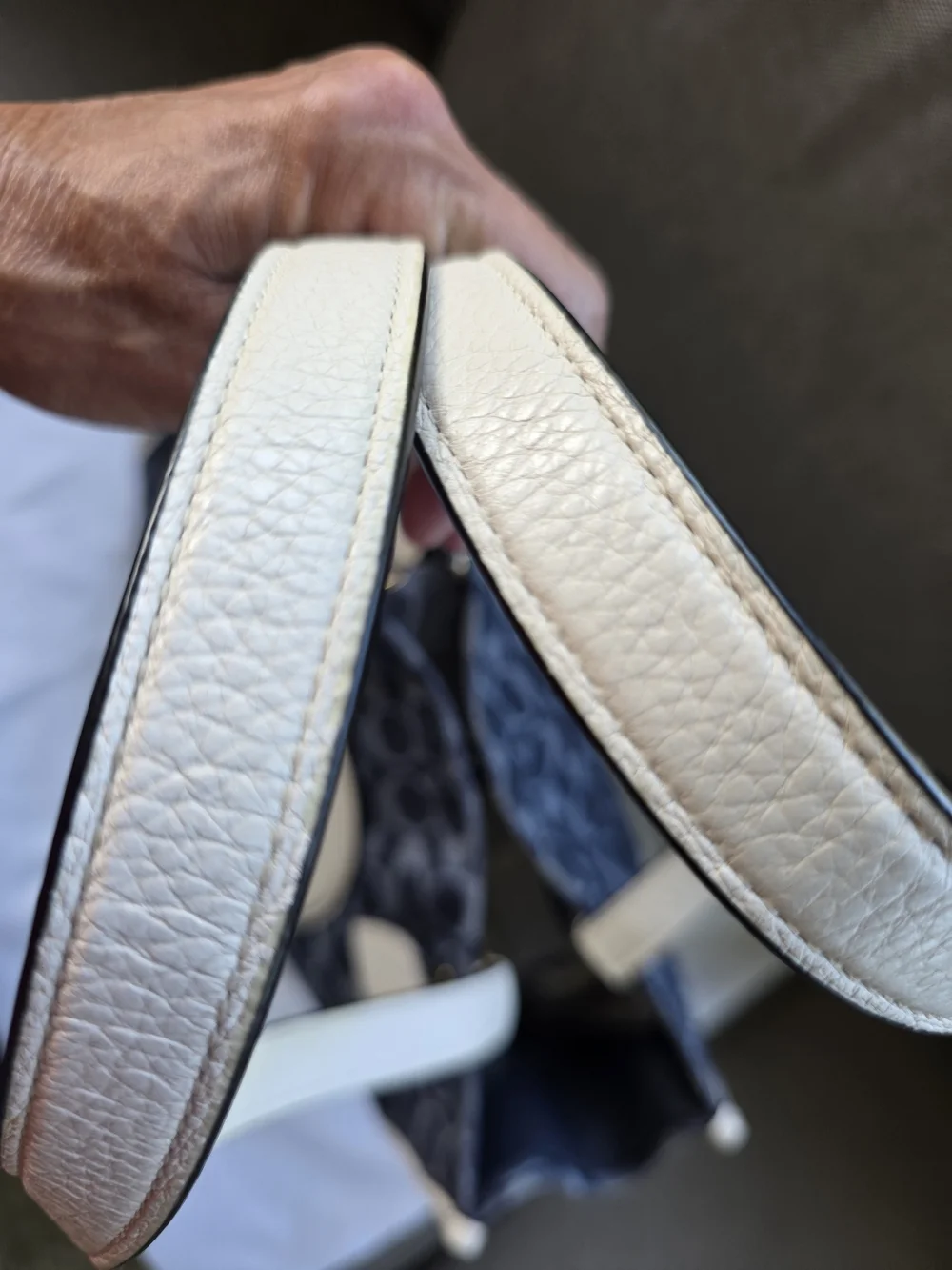 COACH New York Navy & White Signature Canvas Tote